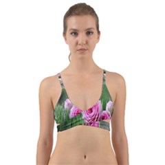 Flowers Wrap Around Bikini Top by artworkshop