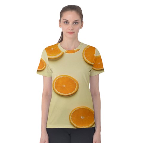 Fruite Orange Women s Cotton Tee by artworkshop