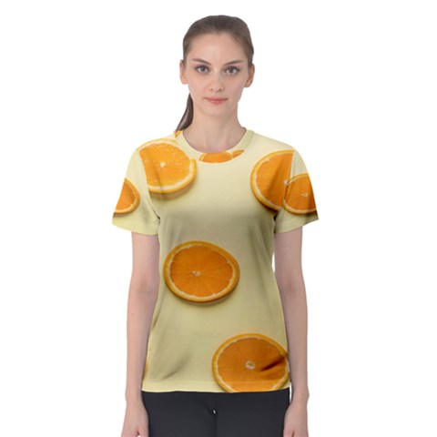 Fruite Orange Women s Sport Mesh Tee by artworkshop