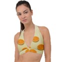 Fruite Orange Halter Plunge Bikini Top View1