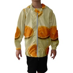 Fruite Orange Kids  Hooded Windbreaker by artworkshop