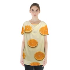 Fruite Orange Skirt Hem Sports Top by artworkshop