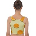 Fruite Orange Velvet Crop Top View2