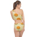 Fruite Orange Spliced Up Two Piece Swimsuit View2