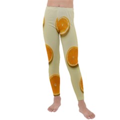 Fruite Orange Kids  Lightweight Velour Leggings