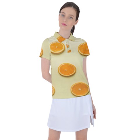 Fruite Orange Women s Polo Tee by artworkshop