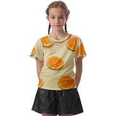 Fruite Orange Kids  Front Cut Tee