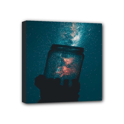 Swimming  Mini Canvas 4  X 4  (stretched) by artworkshop