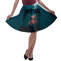 Swimming  A-line Skater Skirt