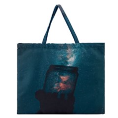 Swimming  Zipper Large Tote Bag by artworkshop