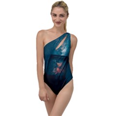 Swimming  To One Side Swimsuit by artworkshop