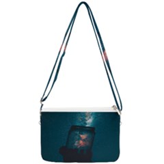 Swimming  Double Gusset Crossbody Bag by artworkshop