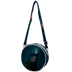 Swimming  Crossbody Circle Bag by artworkshop