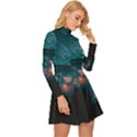 Swimming  Long Sleeve Velour Longline Dress View3