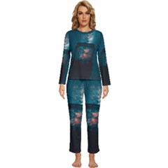 Swimming  Womens  Long Sleeve Lightweight Pajamas Set by artworkshop