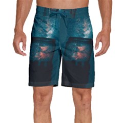 Swimming  Men s Beach Shorts by artworkshop