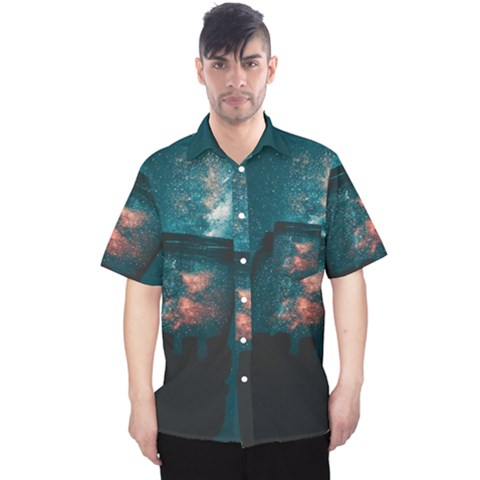 Swimming  Men s Hawaii Shirt by artworkshop