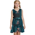 Swimming  Kids  Sleeveless Tiered Mini Dress View1