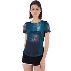 Sweming Back Cut Out Sport Tee by artworkshop