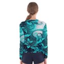 Turquoise Flower Background Women s Long Sleeve Tee View2