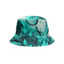 Turquoise Flower Background Inside Out Bucket Hat (Kids) View2