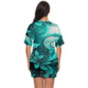 Turquoise Flower Background Just Threw It On Dress View4