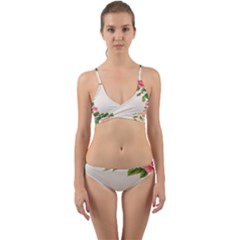 Watercolor Flower Wrap Around Bikini Set by artworkshop