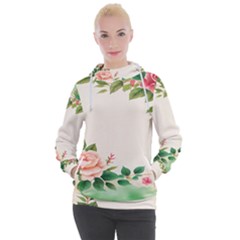 Watercolor Flower Women s Hooded Pullover by artworkshop