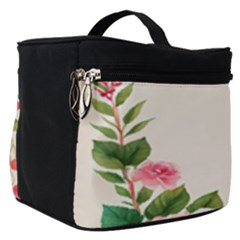 Watercolor Flower Make Up Travel Bag (small)