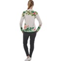 Watercolor Flower Women s Pique Long Sleeve Tee View2