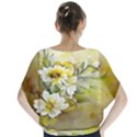 Watercolor Yellow And-white Flower Background Batwing Chiffon Blouse View2