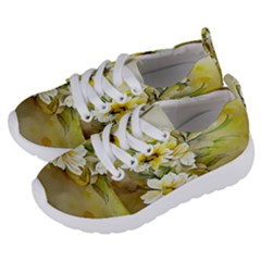 Watercolor Yellow And-white Flower Background Kids  Lightweight Sports Shoes