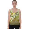 Watercolor Yellow And-white Flower Background Velvet Tank Top View1