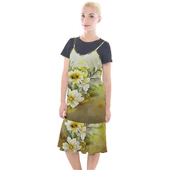 Watercolor Yellow And-white Flower Background Camis Fishtail Dress by artworkshop