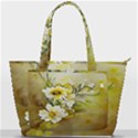 Watercolor Yellow And-white Flower Background Back Pocket Shoulder Bag  View1