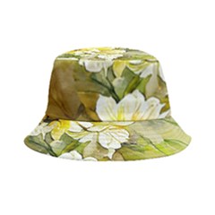 Watercolor Yellow And-white Flower Background Bucket Hat