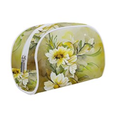 Watercolor Yellow And-white Flower Background Make Up Case (small) by artworkshop