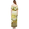 Watercolor Yellow And-white Flower Background Draped Sleeveless Chiffon Jumpsuit View2