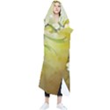 Watercolor Yellow And-white Flower Background Wearable Blanket View1