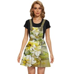 Watercolor Yellow And-white Flower Background Apron Dress by artworkshop