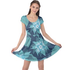 Graphic Design Wallpaper Abstract Cap Sleeve Dress by Ravend