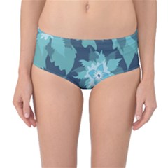 Graphic Design Wallpaper Abstract Mid-waist Bikini Bottoms by Ravend