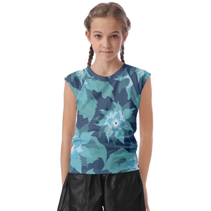 Graphic Design Wallpaper Abstract Kids  Raglan Cap Sleeve Tee