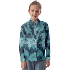 Graphic Design Wallpaper Abstract Kids  Long Sleeve Shirt by Ravend