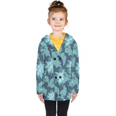 Graphic Design Wallpaper Abstract Kids  Double Breasted Button Coat by Ravend