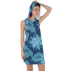 Graphic Design Wallpaper Abstract Racer Back Hoodie Dress by Ravend