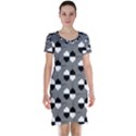 Geometric Pattern Line Form Texture Structure Short Sleeve Nightdress View1