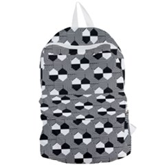 Geometric Pattern Line Form Texture Structure Foldable Lightweight Backpack by Ravend