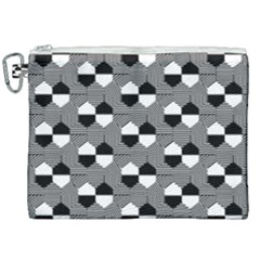 Geometric Pattern Line Form Texture Structure Canvas Cosmetic Bag (xxl) by Ravend