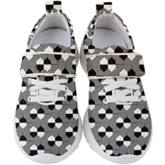 Geometric Pattern Line Form Texture Structure Kids  Velcro Strap Shoes by Ravend